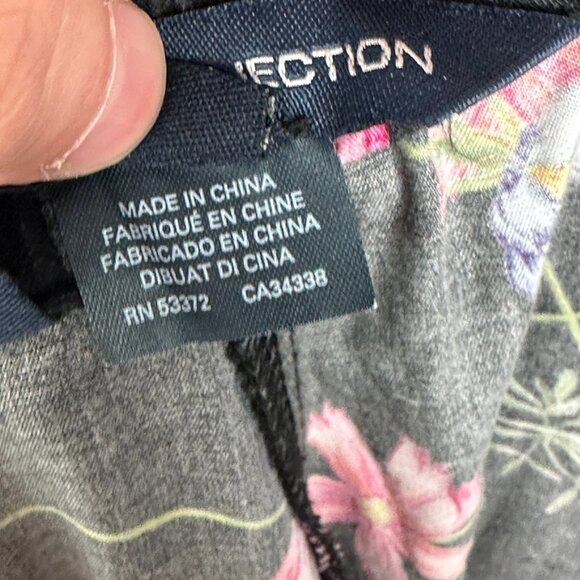 French Connection Wide Leg Crochet Floral Boho Pants Lyocell Lace Mix Trousers 2 - Picture 10 of 15